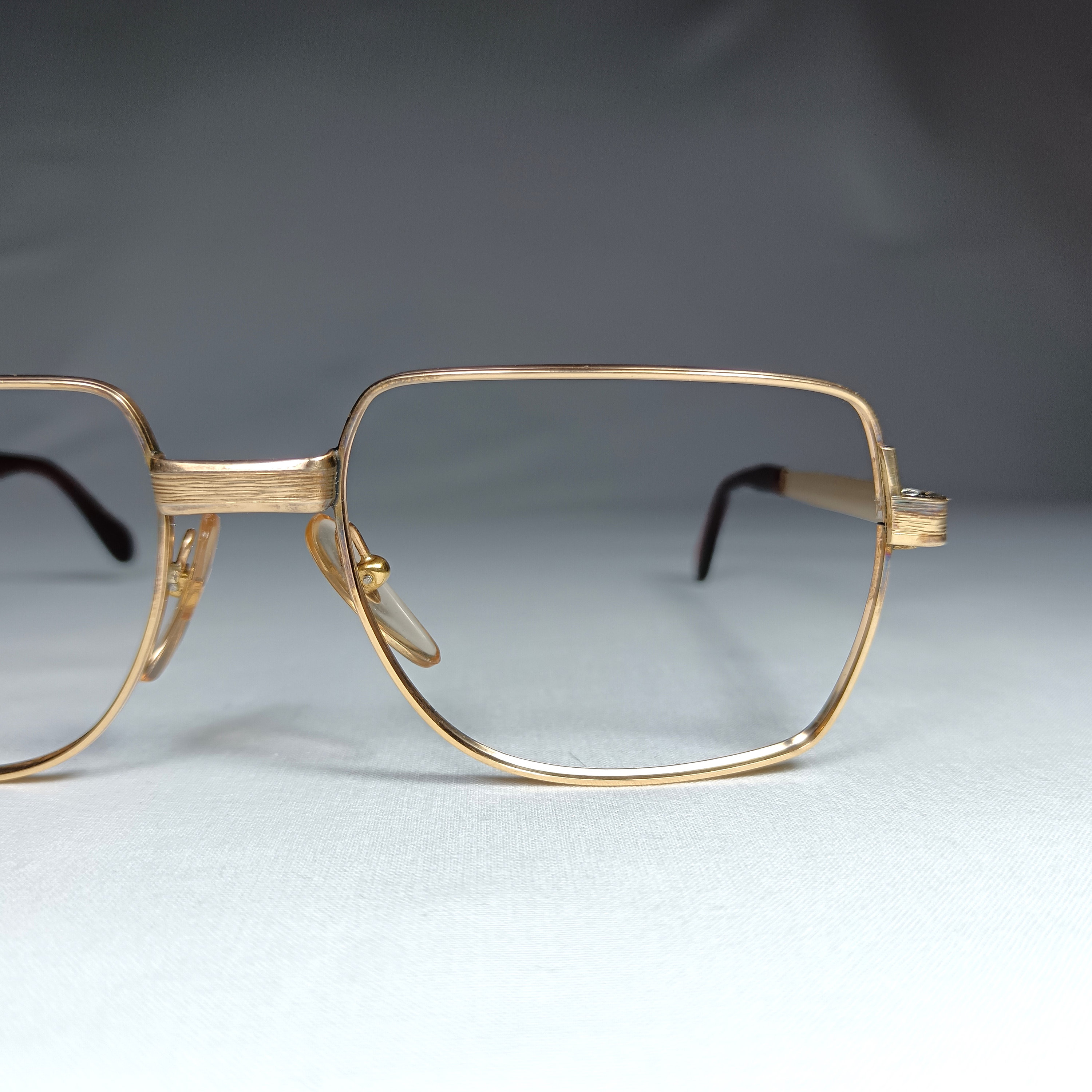 Amor France Gold Filled Eyeglasses, Square Aviator Frames - Etsy 