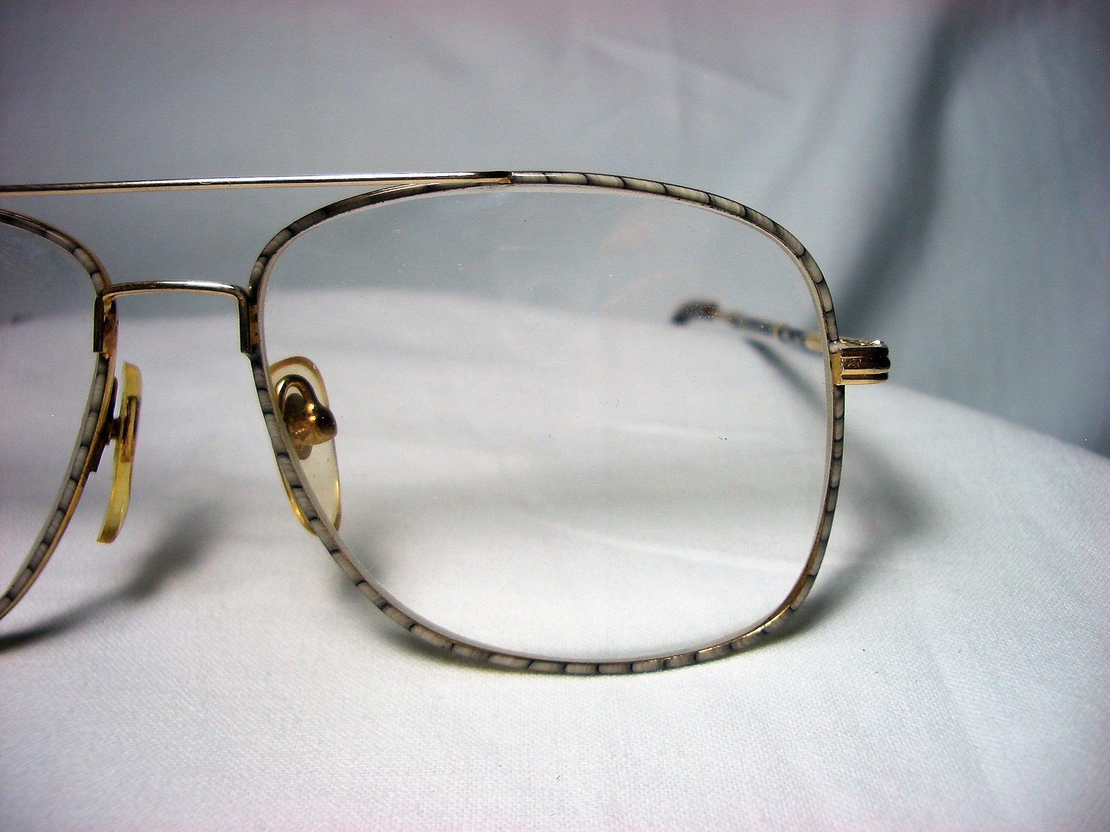 Cottet Eyeglasses Monsieur Aviator 22 Kt Gold Plated Etsy