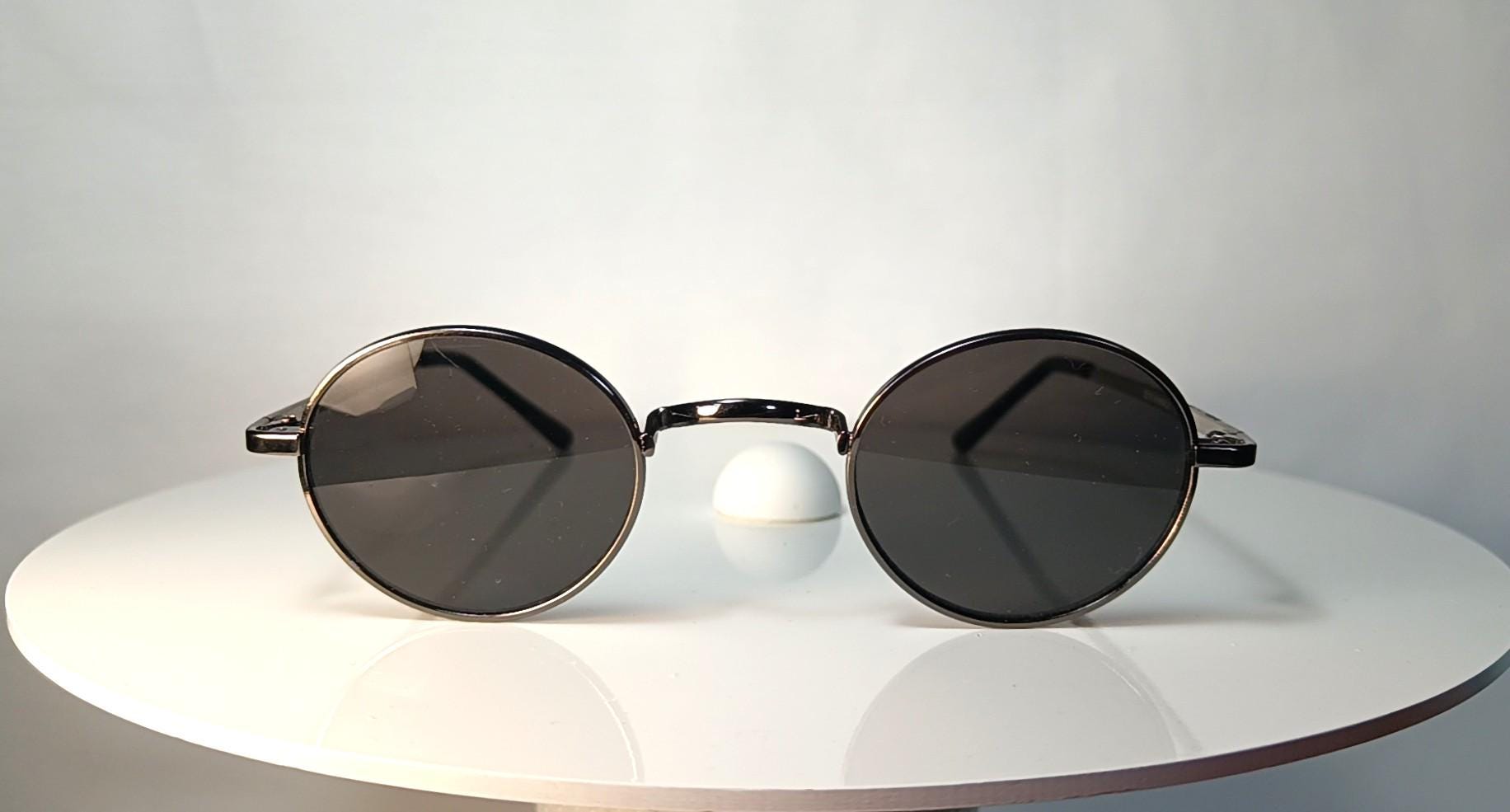Sunglasses Eschenbach Titanium Alloy Round Oval John Lennon Style