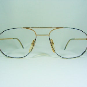 Eyeglasses, Gold plated, Aviator, Pilot, Prestige, luxury frames, hyper vintage, New Old Stock, super rare