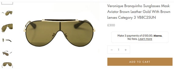 Linda Farrow, luxury sunglasses, Ultra Aviator Le… - image 10