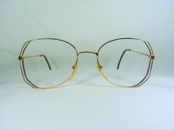 Prestige, eyeglasses, Gold plated, Aviator, Scall… - image 1