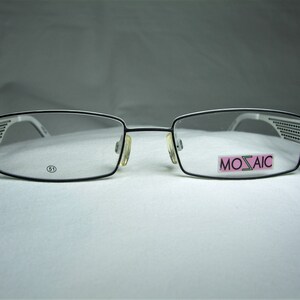 Mozaic, eyeglasses, Titanium, square, oval, frames, men&#39;s, women&#39;s, NOS, ultra vintage, very rare