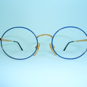 Alain Bourgeois, eyeglasses, round, panto, oval, Gold plated, frames, NOS, hyper vintage, unique