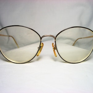 Enfantpour, lunettes, ovale, ronde, panto, cadres plaqués or, des femmes, ultra vintage