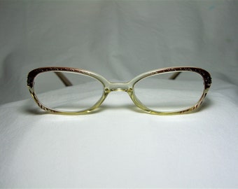 ViennaLine, eyeglasses, cat's eye, oval, women's  frames, gold plated, hyper vintage