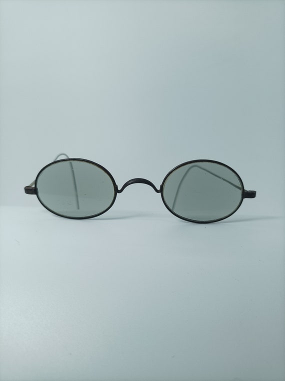 Antique eyeglasses, frames, oval, John Lennon, Gan