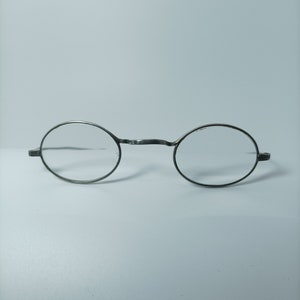 Antique eyeglasses, frames, oval, Victorian era, hyper vintage, very rare