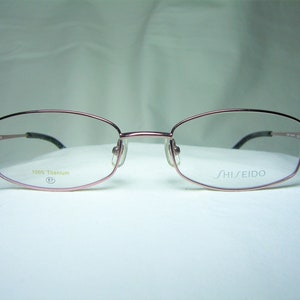 Shiseido, eyeglasses, Titanium, frames, square, oval, women&#39;s, NOS, hyper vintage, rare