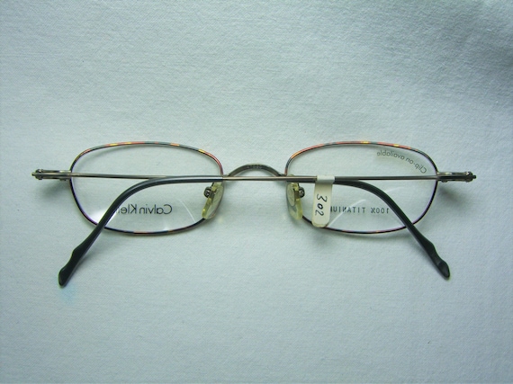 Calvin Klein Eyeglasses Titanium Oval Square Frames - Etsy