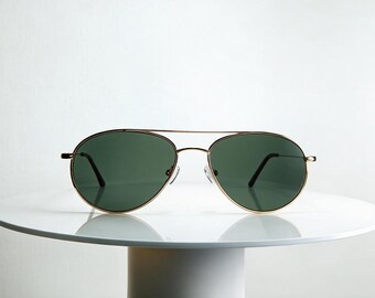 Sunglasses Aviator BD Italy Gold Plated ultralight New Old Stock
