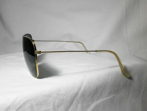 Ray Ban Caravan, 58 mm, sunglasses, 22kt gold plated, crystal lenses, B&L USA, vintage Ray Ban Caravan, 58 mm, sunglasses, 22kt gold plated, crystal lenses, B&L USA, vintage