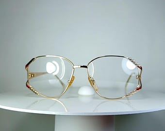 Lunettes de vue de luxe Florence Design Montures ovales plaquées or