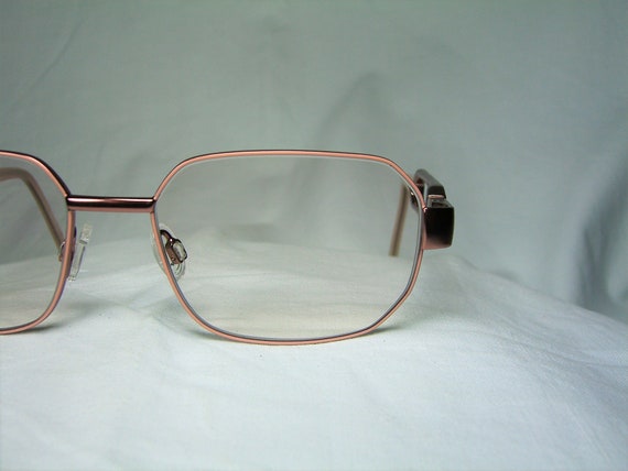 Red or Dead, eyeglasses, heptagonal, oval, rose g… - image 3