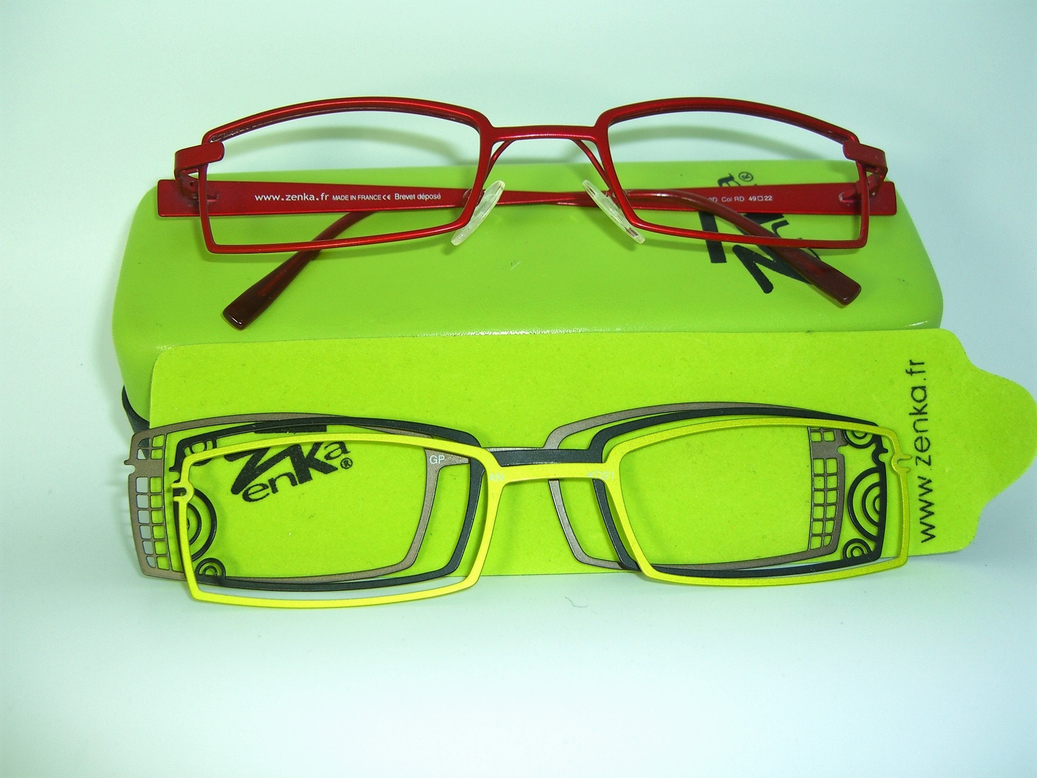 Zenka Eyeglasses Titanium Alloy Square Oval Frames