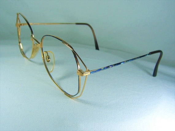 Prestige, eyeglasses, Gold plated, Aviator, Scall… - image 4
