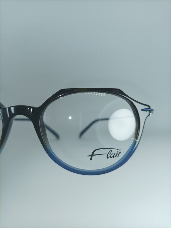 Flair, eyeglasses, crown panto, round,  frames, N… - image 3