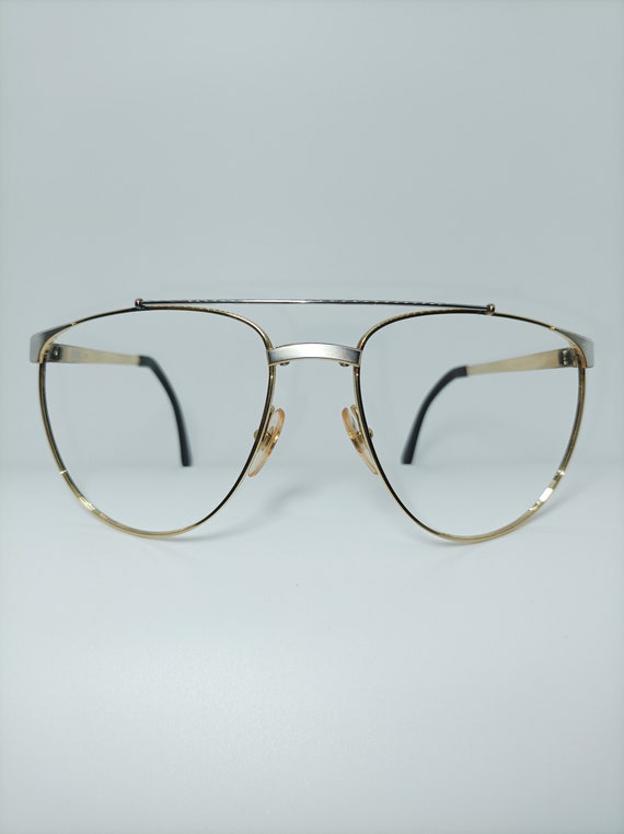 Alfred Dunhill, luxury eyeglasses, Aviator, Gold … - image 1