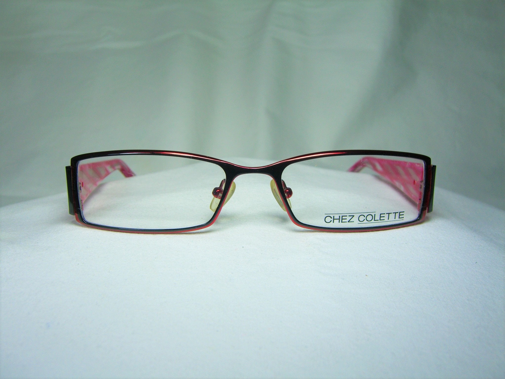 Chez Colette Eyeglasses Oval Square Frames Women's 