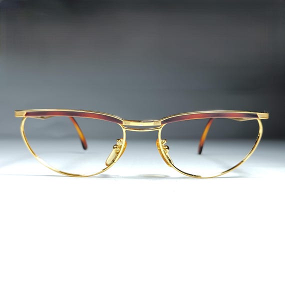 Occhiali da vista, placcati in oro, Cat Eye, ovali, Sting