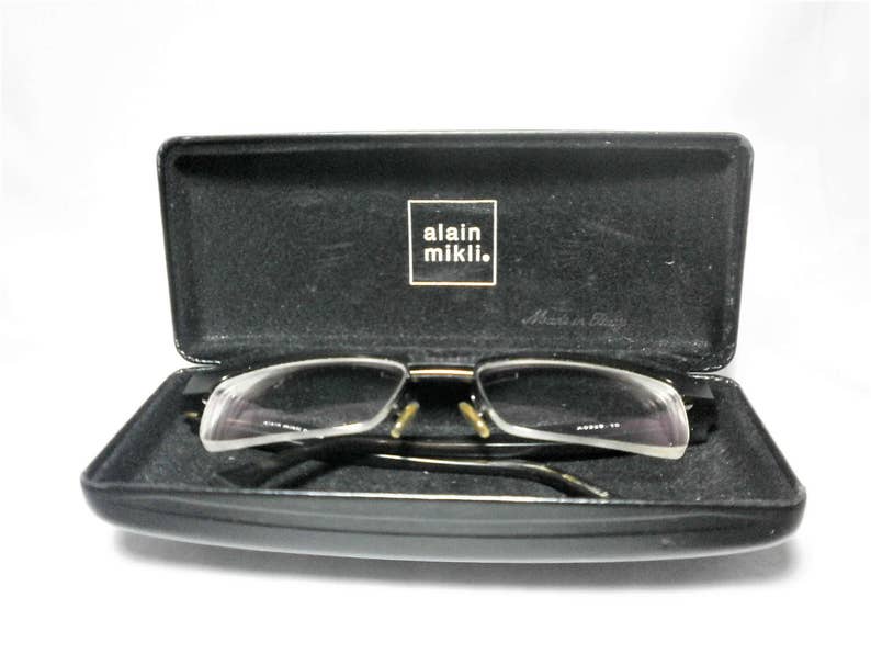Alain Mikli, montures de lunettes, carrée, masculine, féminine, super vintage image 4
