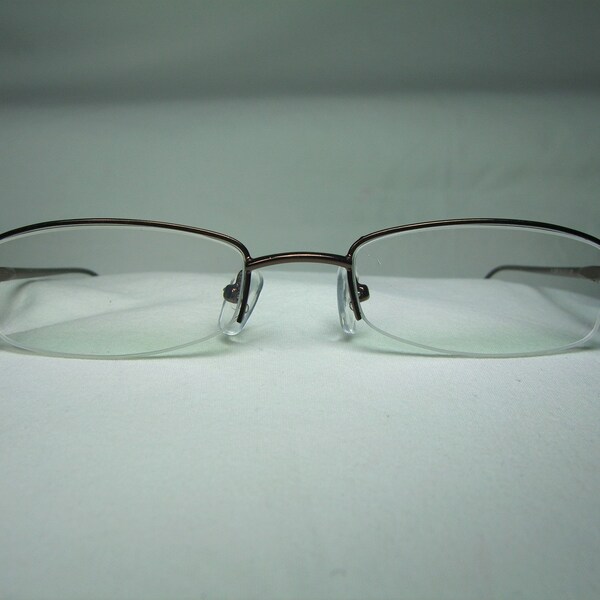 VS, eyeglasses, Titanium alloy, half rim, oval, square, men's, women's,  frames, rare, fine vintage