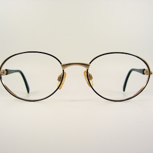 Rodenstock, luxury eyeglasses, oval, Gold plated, frames, NOS, hyper vintage, rare