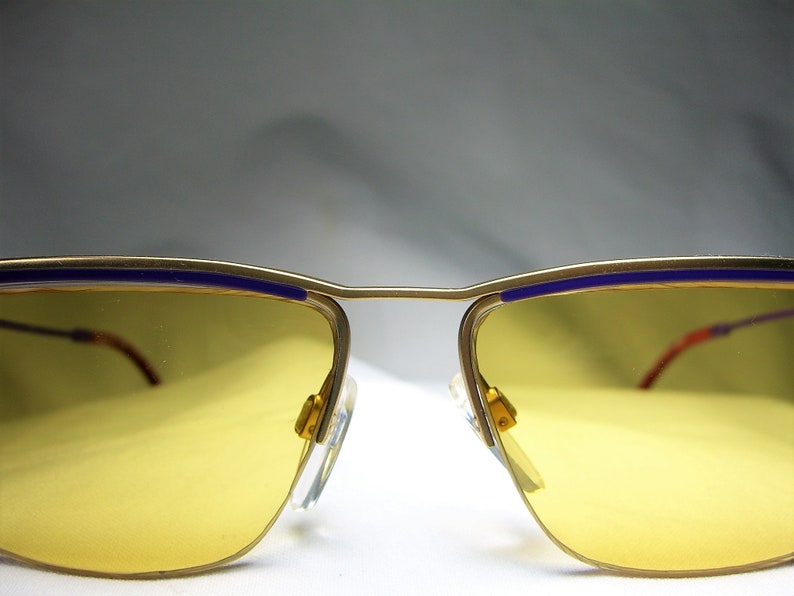 rare Silhouette oval WayFarer women/'s sunglasses super vintage NOS Gold plated Titanium men/'s rimless square