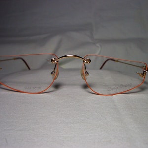 Dely Orgaz, eyeglasses, rimless, Gold plated Titanium alloy, hexagonal, square, oval, frames, men's, women's