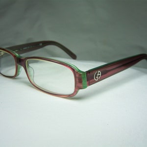 Giorgio Armani, brillen, vierkant, ovaal, frames, mannen, vrouwen, Ultra Vintage afbeelding 3