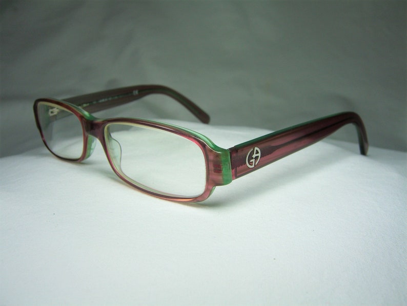 Giorgio Armani, brillen, vierkant, ovaal, frames, mannen, vrouwen, Ultra Vintage afbeelding 3