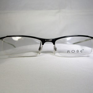 Robe, lunettes, sans jante, ovale, carré, titane, cadres, hommes, femmes, NOS, millésime audacieux, très rare