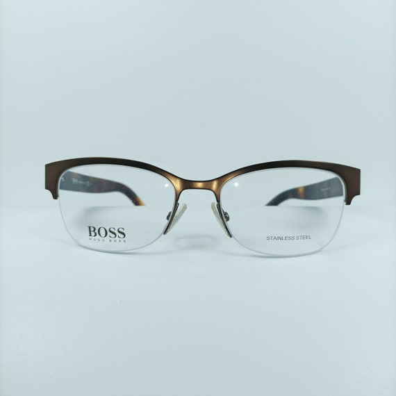 Hugo Boss Eyeglasses Half Rim Square Oval Wayfarer Frames New Old Stock Ultra Vintage Etsy Hong Kong