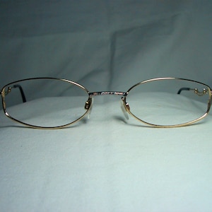 Opal, eyeglasses, oval, round, gold plated Titanium, men's, women's,  frame, fine vintage