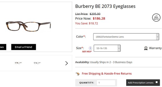 Burberry, eyeglasses, oval, square, men's, women'… - image 10