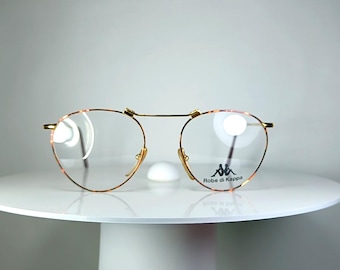Lunettes de vue ROBE Di KAPPA ovales Panto, monture plaquée or New Old Stock