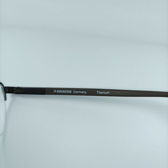 Rodenstock, eyeglasses, Titanium, half rim, squar… - image 8
