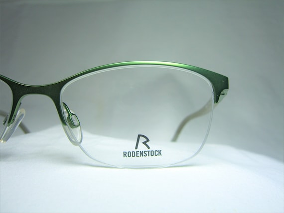 Rodenstock occhiali Titanium mezzo cerchio quadrato | Etsy Italia