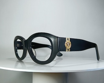 Eyeglasses VERSACE Medusa Jackie O Cat Eye Chunky angular oval frames