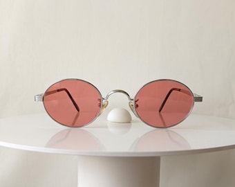 Sunglasses POMBERGER Platinum plated Titanium alloy oval frames Panto New Old Stock