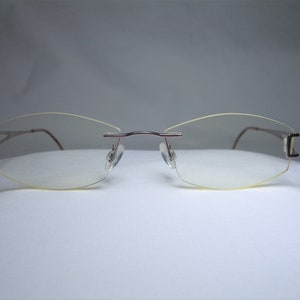 Stepper's, lunettes en titane, sans jante, ovale, carré, cadres, hommes, femmes, NOS, hyper vintage