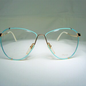 Prestige, Brille, vergoldet, Aviator, Jakobsmuschel, oval, Damen, Rahmen, sexy vintage, NOS, super selten