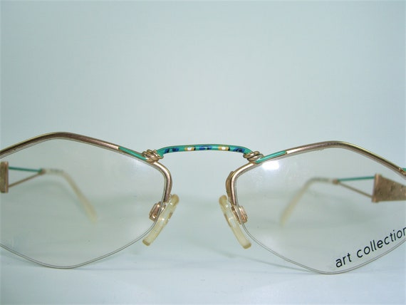 Half frame diamond glasses 2025