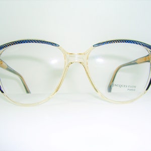 Jacques Fath, luxury eyeglasses, scallop, Cat Eye, oval,  frames, NOS, hyper vintage, very rare