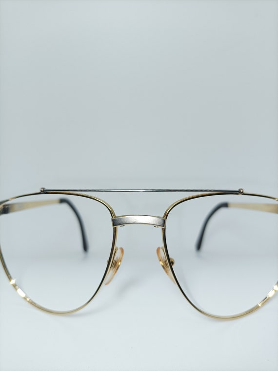 Alfred Dunhill, luxury eyeglasses, Aviator, Gold … - image 2