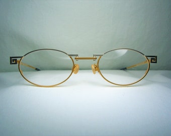 SABAHN, luxury eyeglasses, Gold plated Titanium, oval, frames, men&#39;s, women&#39;s, NOS, ultra vintage, very rare