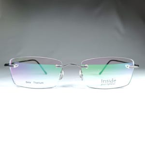 Lunettes de vue sans monture, bêta-titane, montures, IYE-Japon, New Old Stock, ultra vintage, rare