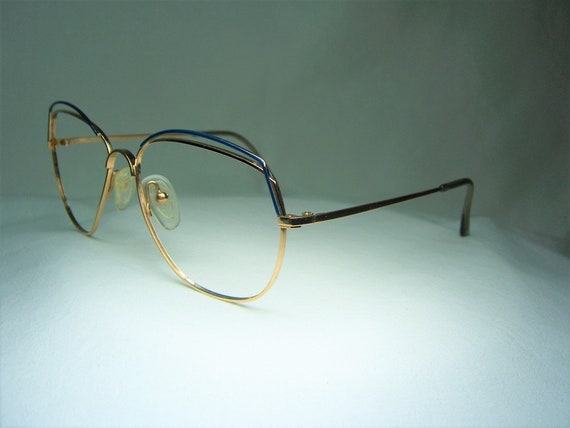 Prestige, eyeglasses, Gold plated, Aviator, Scall… - image 5