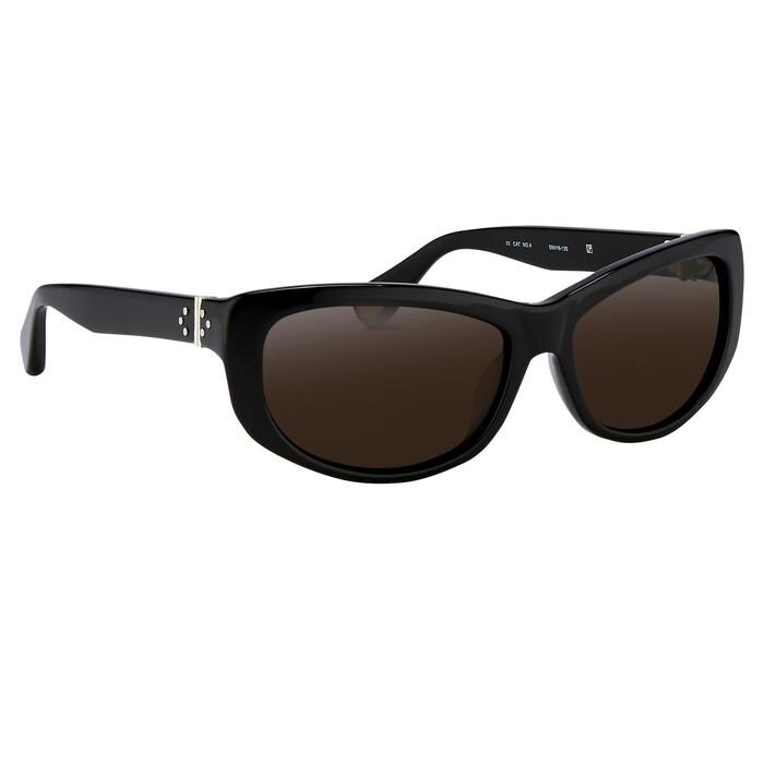 Linda Farrow Cat Eye Sunglasses, 925 Sterling Silver Hinges, Ann
