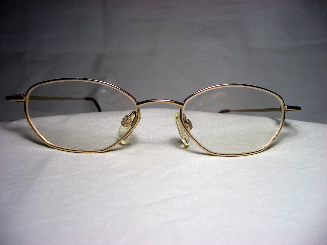 Specsavers, Eyeglasses, Square, Oval, Gold Plated, Frames, Men's